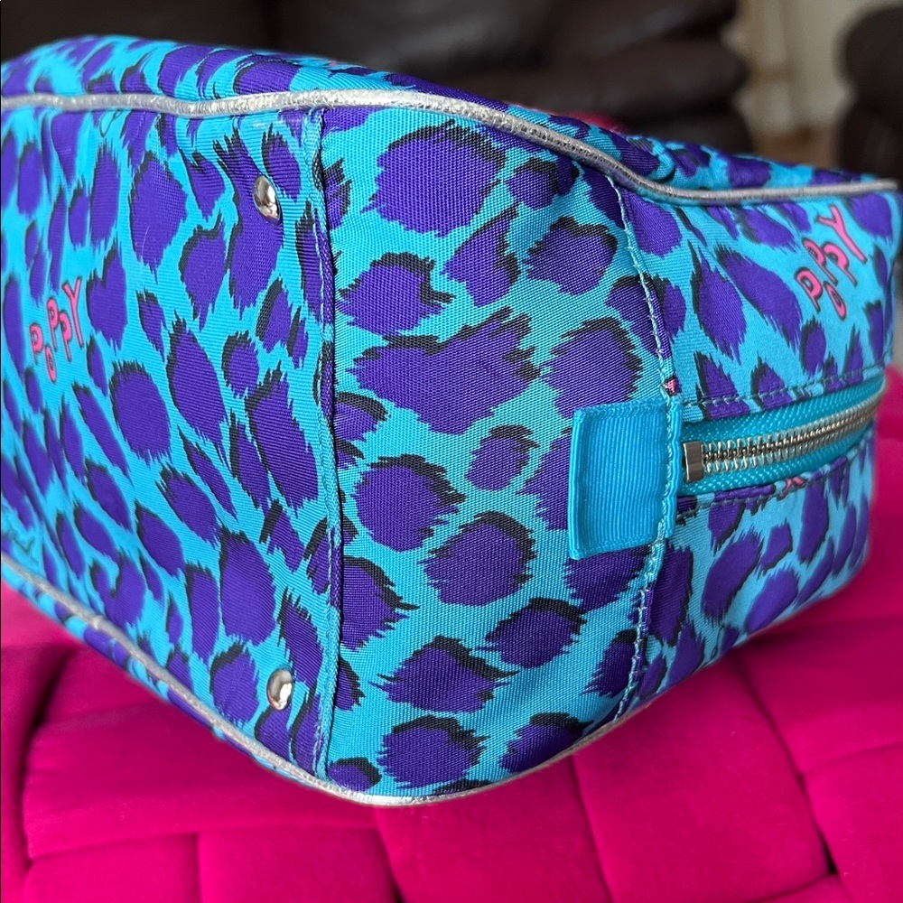 Coach Poppy Ocelot Cosmetic Case-Like New - Picture 10 of 16